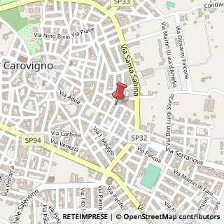 Mappa Via C. Treves, 23, 72012 Carovigno, Brindisi (Puglia)