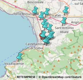 Mappa Via Croce Benedetto, 80053 Castellammare di Stabia NA, Italia (2.96333)