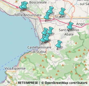Mappa Via Croce Benedetto, 80053 Castellammare di Stabia NA, Italia (3.66818)