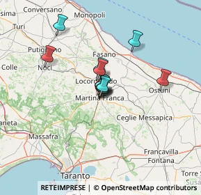 Mappa Via Livio Andronico, 74015 Martina Franca TA, Italia (8.26333)