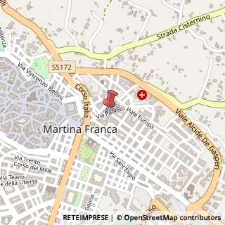 Mappa Via Pietro del Tocco, 74015 Martina Franca TA, Italia, 74015 Martina Franca, Taranto (Puglia)