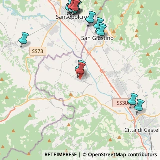 Mappa Via della Libertà, 06010 Citerna PG, Italia (6.0825)