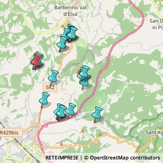 Mappa Località Cinciano, 53036 Poggibonsi SI, Italia (2.0925)