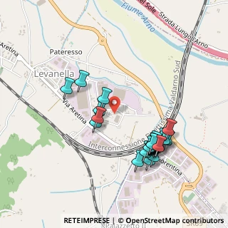 Mappa Via Levanella Becorpi, 52025 Montevarchi AR, Italia (0.48846)