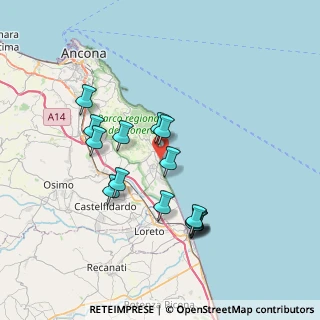 Mappa Via Montalbano, 60026 Numana AN, Italia (6.93133)
