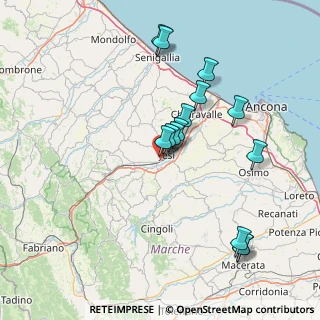 Mappa Piazza Alberto Borioni, 60035 Jesi AN, Italia (15.30143)