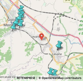 Mappa Via Levanella-la Lama, 52025 Montevarchi AR, Italia (2.84182)