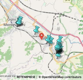 Mappa Via Levanella-la Lama, 52025 Montevarchi AR, Italia (1.937)