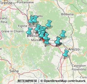 Mappa Via Levanella-la Lama, 52025 Montevarchi AR, Italia (8.47947)