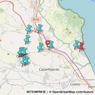 Mappa Via Camerano, 60027 Osimo AN, Italia (4.47385)