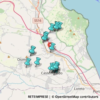 Mappa Via Camerano, 60027 Osimo AN, Italia (3.438)