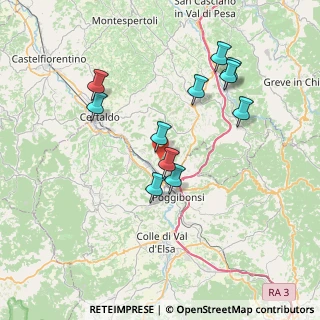 Mappa Strada di Poppiano, 50021 Barberino Tavarnelle FI, Italia (7.21091)