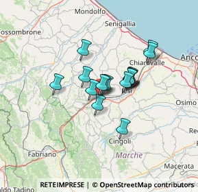 Mappa Via Macerata, 60030 Maiolati Spontini AN, Italia (8.96882)