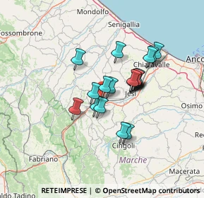 Mappa Via Macerata, 60030 Maiolati Spontini AN, Italia (10.28)
