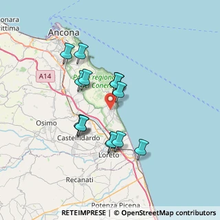 Mappa Via delle Margherite, 60026 Numana AN, Italia (6.04133)