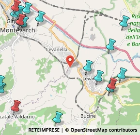 Mappa Via Umberto Terracini, 52025 Montevarchi AR, Italia (3.4305)