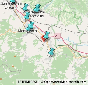 Mappa Via Umberto Terracini, 52025 Montevarchi AR, Italia (6.04615)
