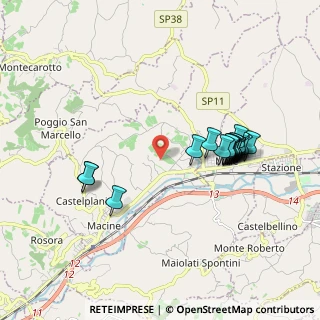 Mappa Via Guglielmo Oberdan, 60031 Castelplanio AN, Italia (1.881)