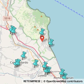 Mappa Via dei Tigli, 60026 Numana AN, Italia (6.23231)