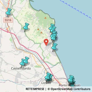 Mappa Via dei Tigli, 60026 Numana AN, Italia (5.631)