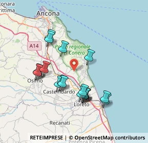 Mappa Via Betellico, 60020 Sirolo AN, Italia (7.06632)