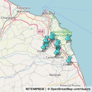 Mappa Via Molinaccio, 60027 Osimo AN, Italia (4.34545)