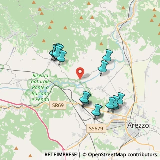 Mappa Località Ponte a Buriano, 52100 Arezzo AR, Italia (3.791)