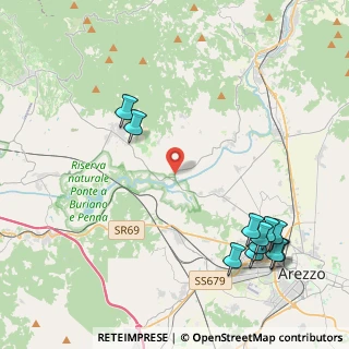 Mappa Località Ponte a Buriano, 52100 Arezzo AR, Italia (5.59909)