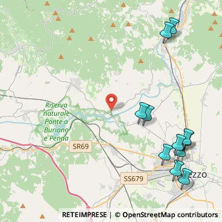 Mappa Località Ponte a Buriano, 52100 Arezzo AR, Italia (6.13818)