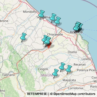 Mappa Via Esinate, 60035 Jesi AN, Italia (17.28647)