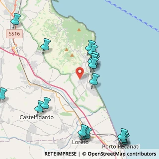 Mappa Via Monte Freddo, 60026 Numana AN, Italia (5.612)