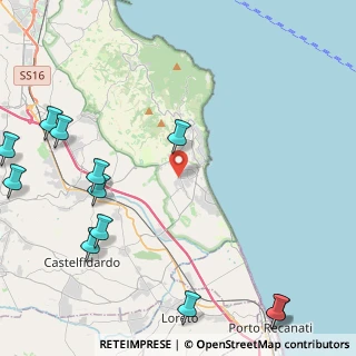 Mappa Via Monte Freddo, 60026 Numana AN, Italia (6.4475)