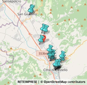Mappa Via Deledda Grazia, 06012 Città di Castello PG, Italia (4.129)