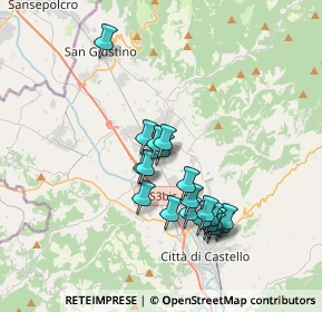 Mappa Via Deledda Grazia, 06012 Città di Castello PG, Italia (3.3085)
