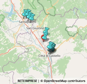 Mappa Via Deledda Grazia, 06012 Città di Castello PG, Italia (5.71231)