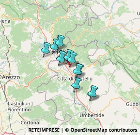 Mappa Via Deledda Grazia, 06012 Città di Castello PG, Italia (8.83077)