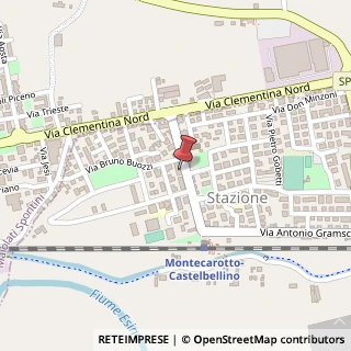 Mappa Via A. Gramsci, 8A, 60030 Castelbellino, Ancona (Marche)