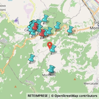 Mappa Le Molina, 52025 Montevarchi AR, Italia (2.04444)