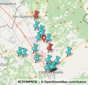 Mappa Vocabolo Mulinello, 06012 Città di Castello PG, Italia (3.8775)