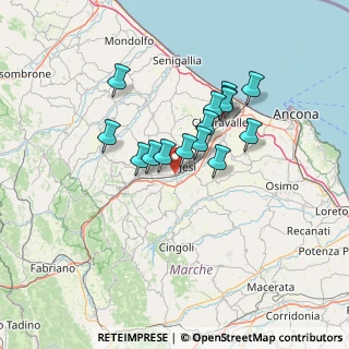 Mappa Via Spina, 60035 Jesi AN, Italia (10.984)