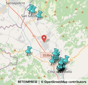 Mappa Via treves, 06012 Città di Castello PG, Italia (5.2375)