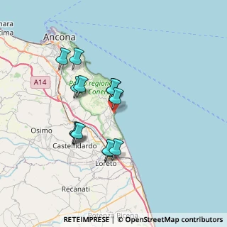 Mappa Via del Golfo, 60026 Numana AN, Italia (6.155)
