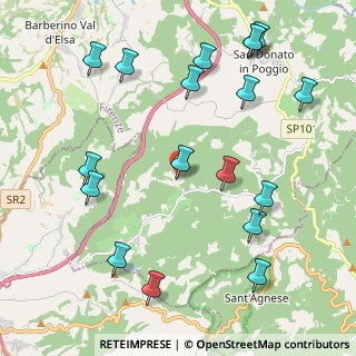 Mappa Strada di Quercia al Poggio, 50028 Barberino Tavarnelle FI, Italia (2.62222)