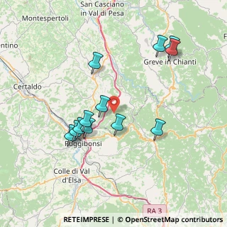 Mappa Strada di Quercia al Poggio, 50028 Barberino Tavarnelle FI, Italia (7.62333)