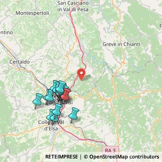 Mappa Strada di Quercia al Poggio, 50028 Barberino Tavarnelle FI, Italia (7.9565)