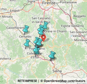 Mappa Strada di Quercia al Poggio, 50028 Barberino Tavarnelle FI, Italia (9.89692)