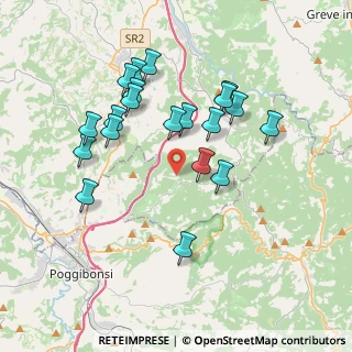 Mappa Strada di Quercia al Poggio, 50028 Barberino Tavarnelle FI, Italia (3.735)