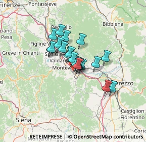 Mappa Via della Lama, 52025 Montevarchi AR, Italia (8.693)