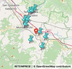 Mappa Via della Lama, 52025 Montevarchi AR, Italia (3.32818)