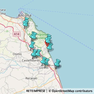 Mappa Via del Porto, 60026 Numana AN, Italia (6.53733)